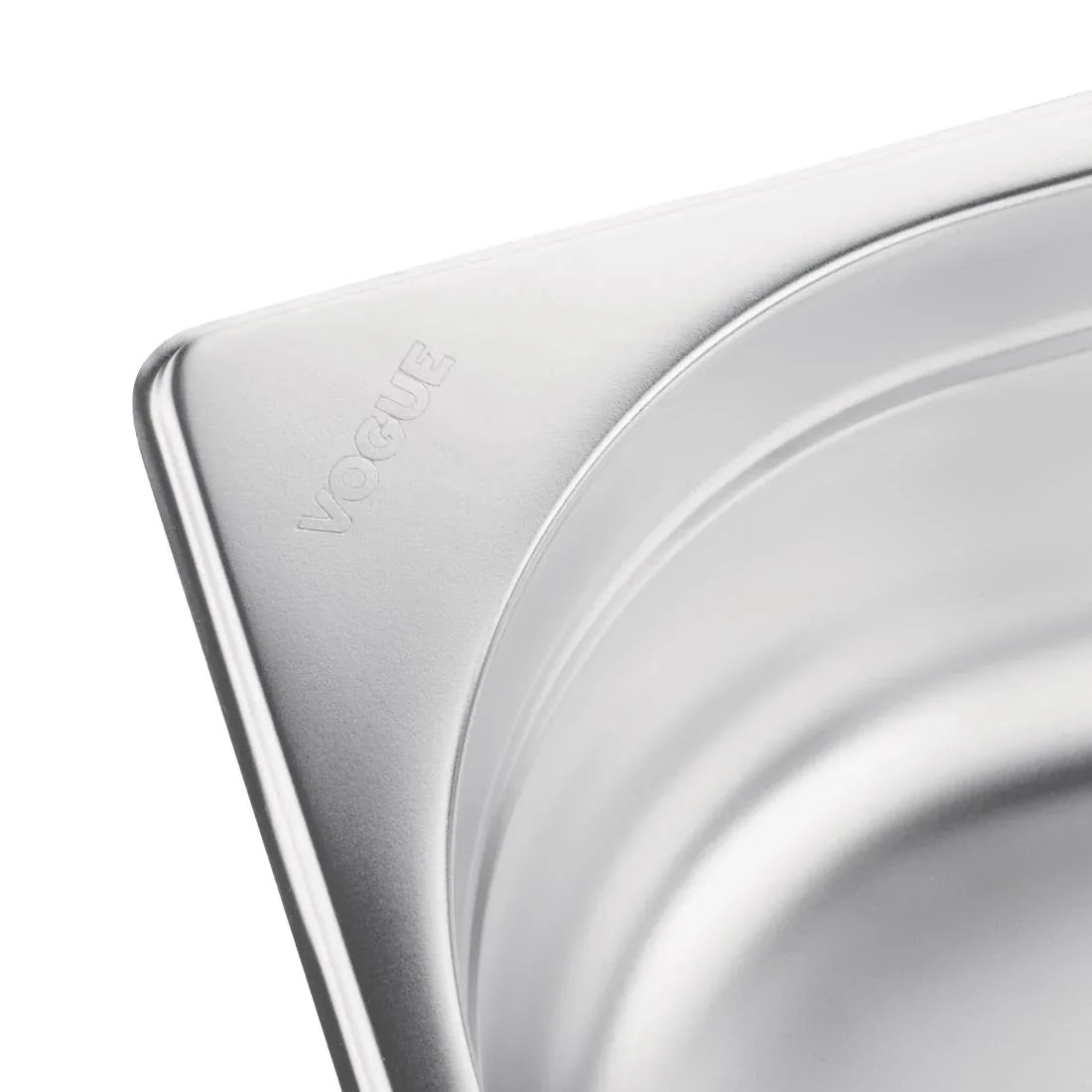 K802 Vogue Stainless Steel 2/1 Gastronorm Pan 65mm - JD Catering Equipment Solutions Ltd