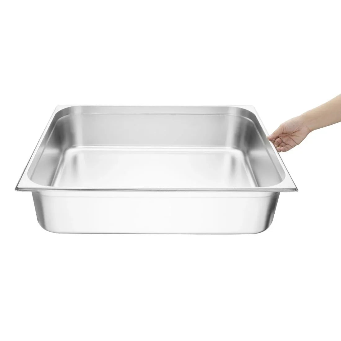 K807 Vogue Stainless Steel 2/1 Gastronorm Pan 150mm - JD Catering Equipment Solutions Ltd