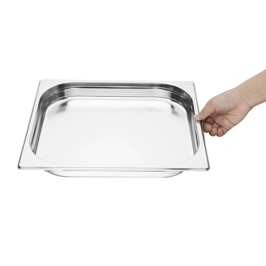 K810 Vogue Stainless Steel 2/3 Gastronorm Pan 40mm - JD Catering Equipment Solutions Ltd