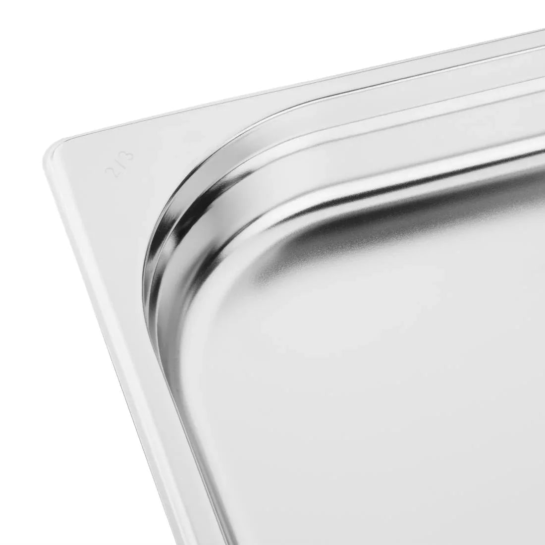K810 Vogue Stainless Steel 2/3 Gastronorm Pan 40mm - JD Catering Equipment Solutions Ltd