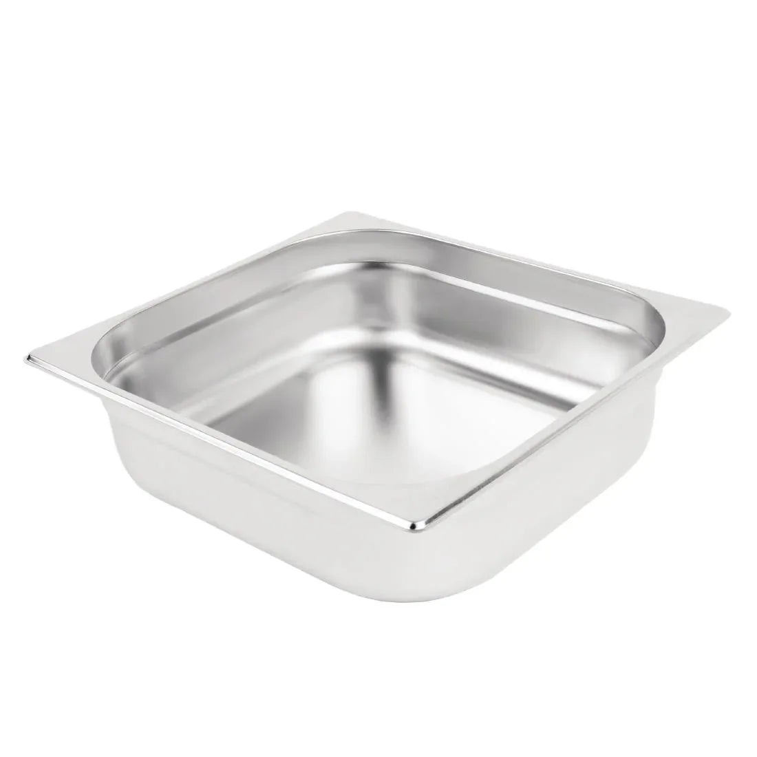 K812 Vogue Stainless Steel 2/3 Gastronorm Pan 100mm - JD Catering Equipment Solutions Ltd
