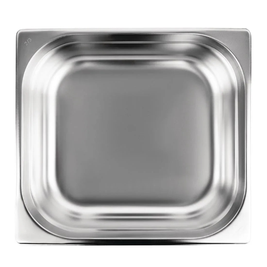 K812 Vogue Stainless Steel 2/3 Gastronorm Pan 100mm - JD Catering Equipment Solutions Ltd