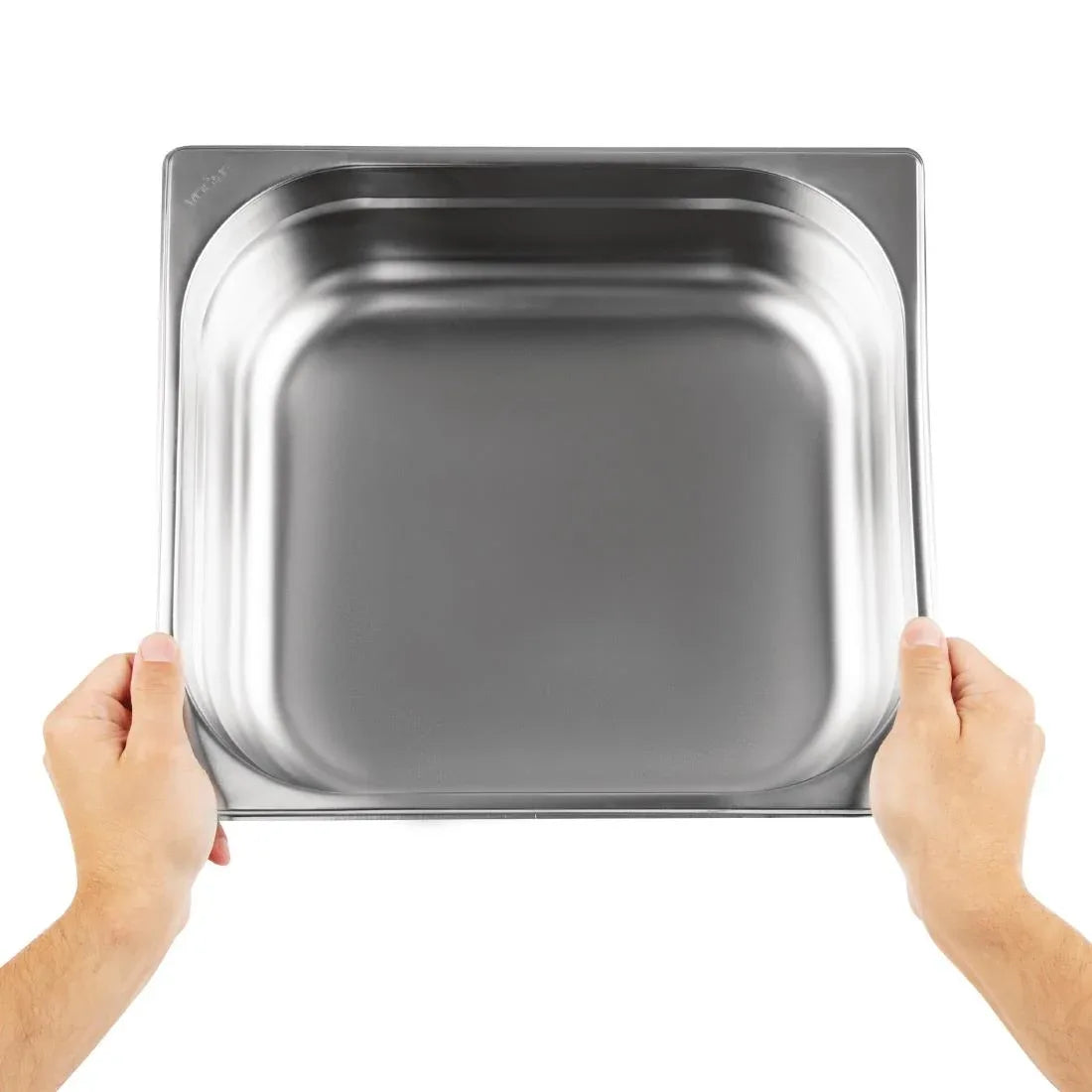 K812 Vogue Stainless Steel 2/3 Gastronorm Pan 100mm - JD Catering Equipment Solutions Ltd