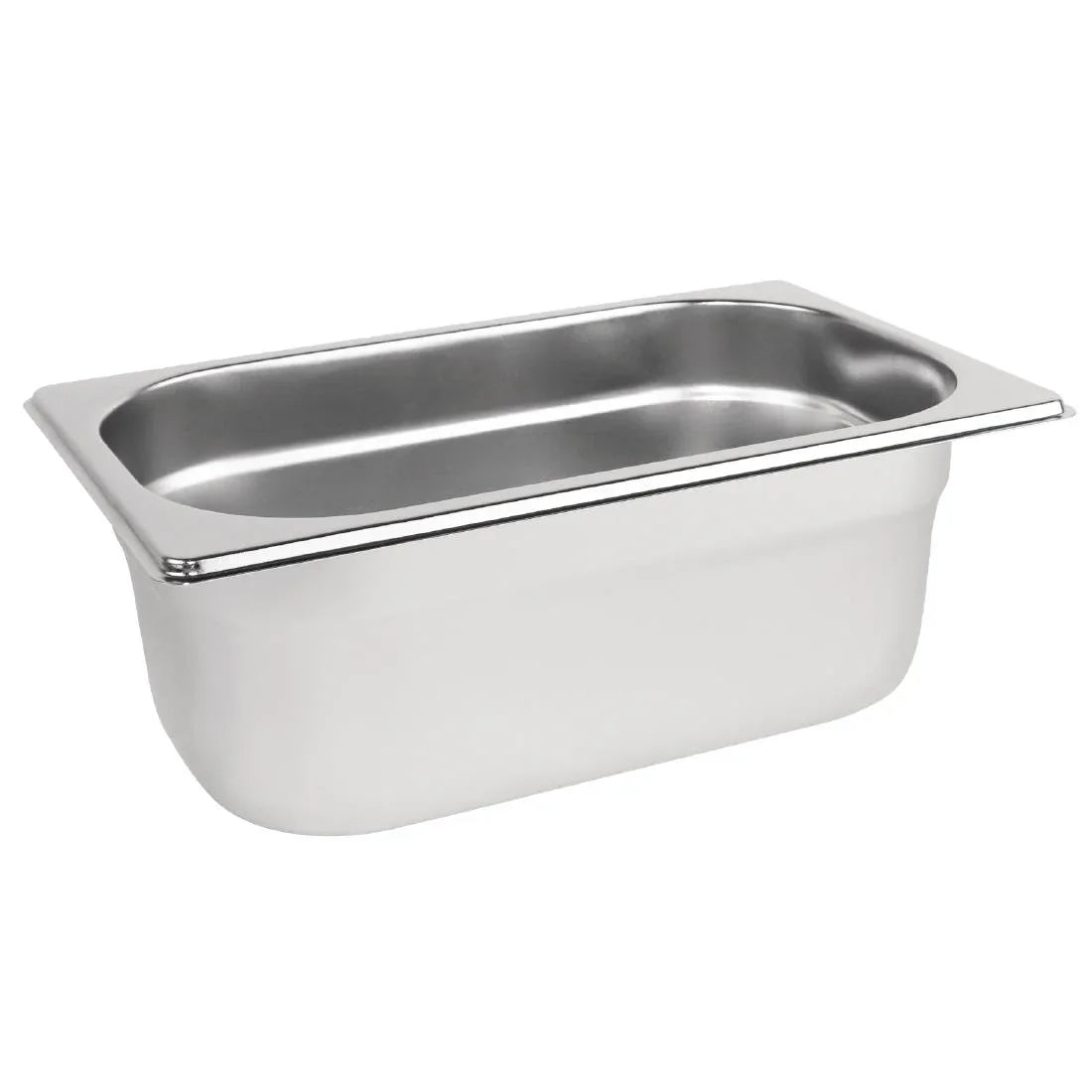K819 Vogue Stainless Steel 1/4 Gastronorm Pan 100mm - JD Catering Equipment Solutions Ltd