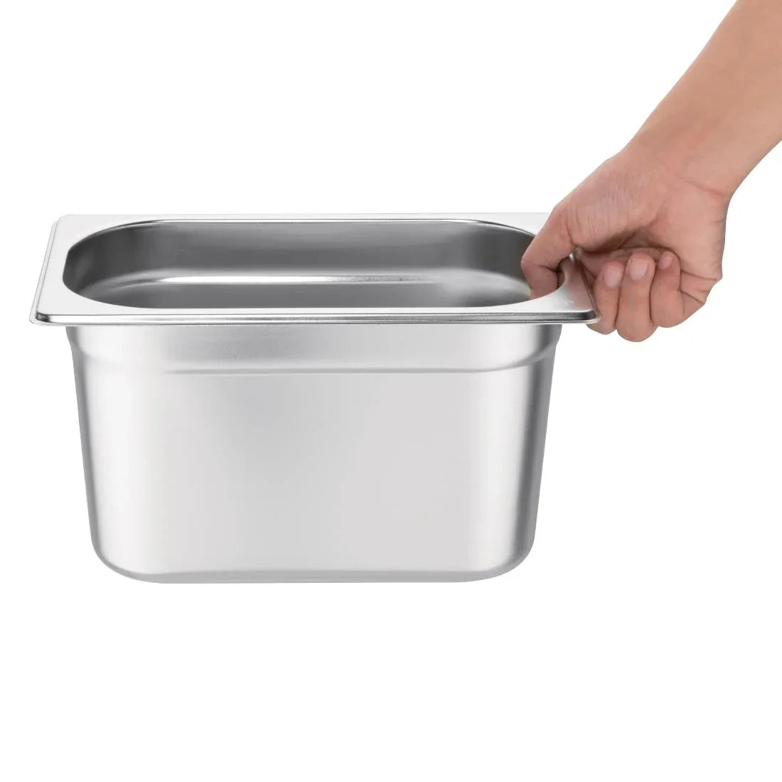 K820 Vogue Stainless Steel 1/4 Gastronorm Pan 150mm - JD Catering Equipment Solutions Ltd