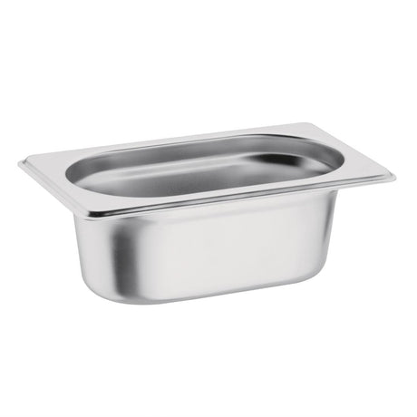 K824 Vogue Stainless Steel 1/9 Gastronorm Pan 65mm
