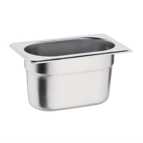 K825 Vogue Stainless Steel 1/9 Gastronorm Pan 100mm