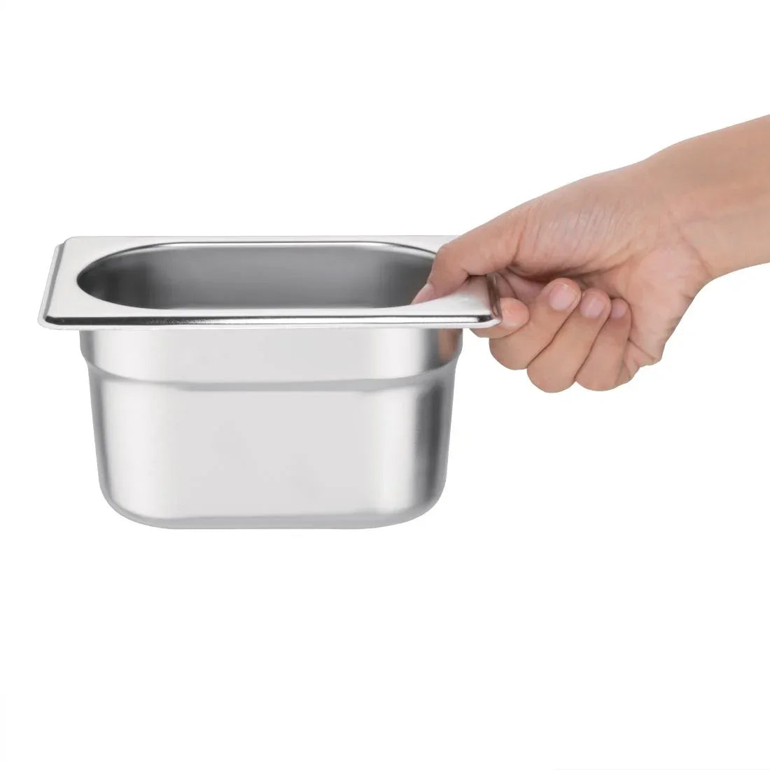 K825 Vogue Stainless Steel 1/9 Gastronorm Pan 100mm - JD Catering Equipment Solutions Ltd