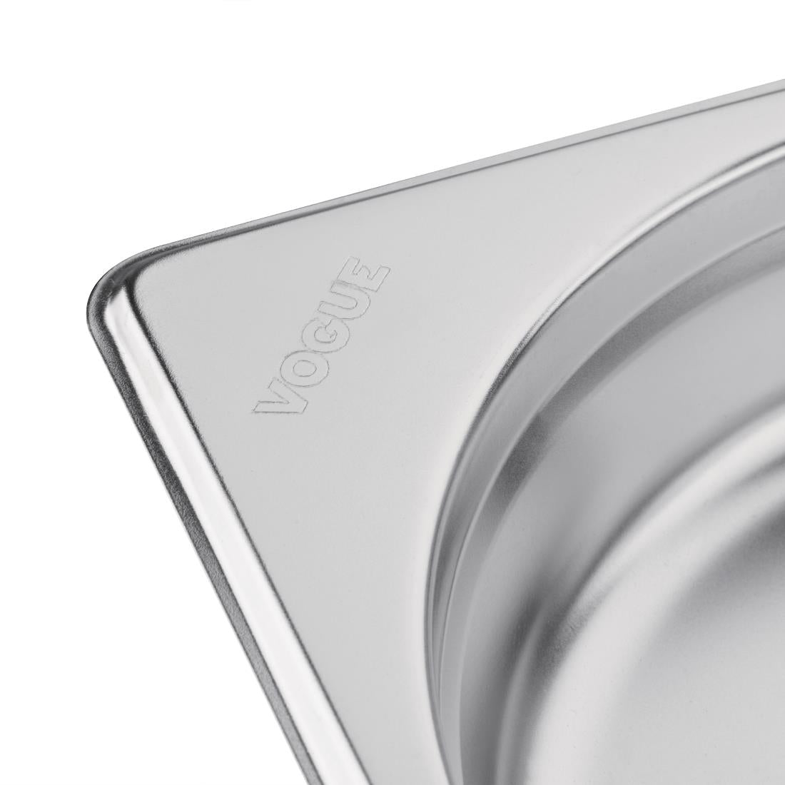 Vogue Stainless Steel 1/9 Gastronorm Pan 100mm