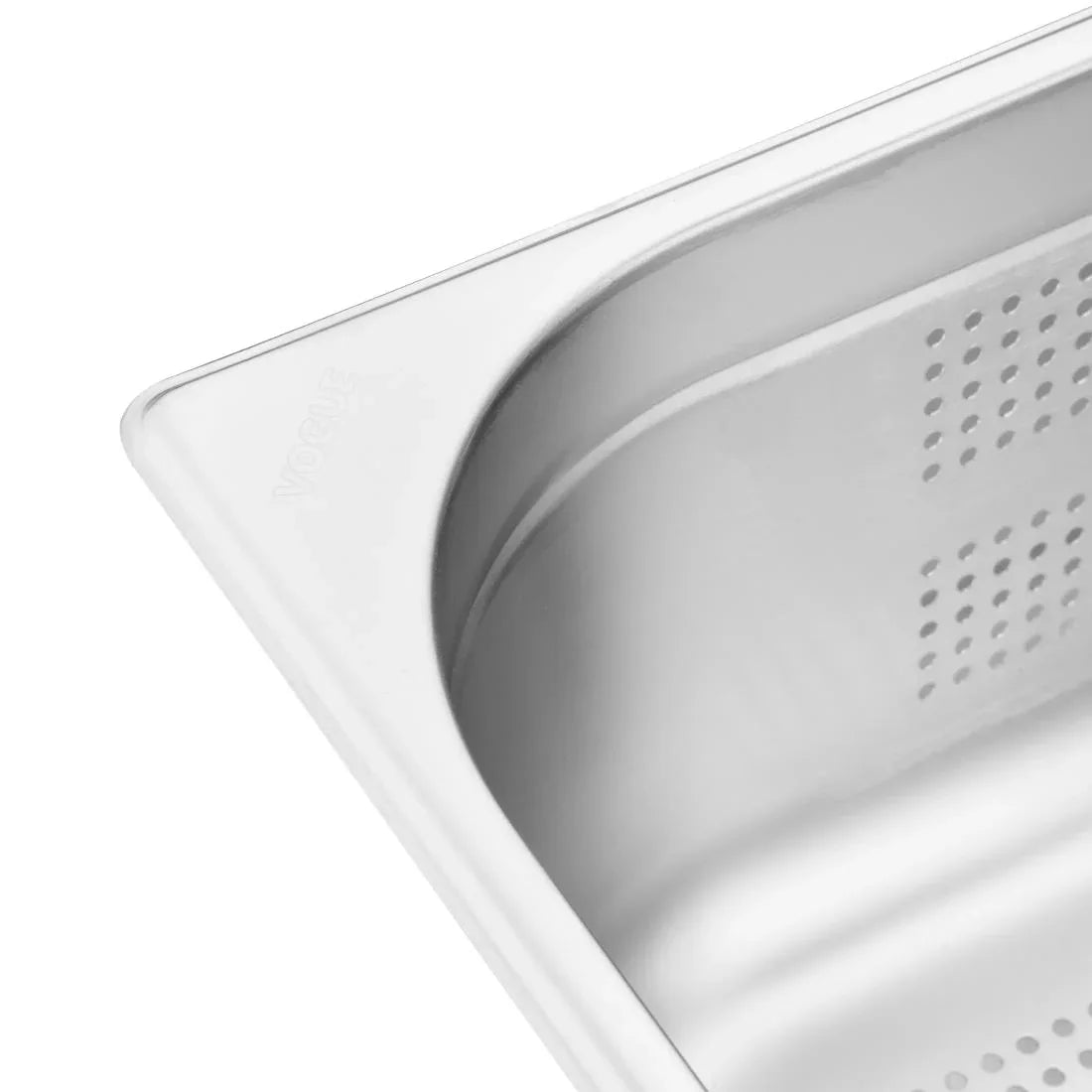K842 Vogue Stainless Steel Perforated 1/1 Gastronorm Pan 150mm - JD Catering Equipment Solutions Ltd