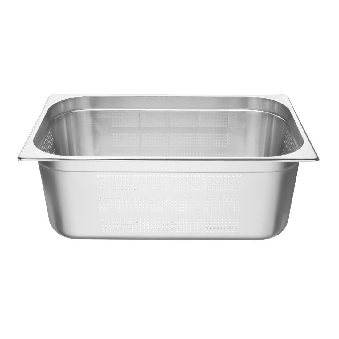 K843 Vogue Stainless Steel Perforated 1/1 Gastronorm Pan 200mm