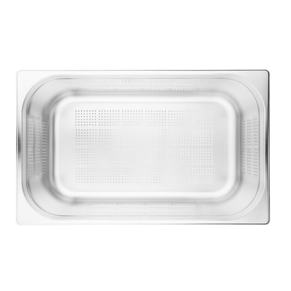 K843 Vogue Stainless Steel Perforated 1/1 Gastronorm Pan 200mm