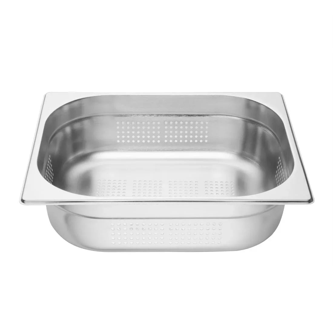 K845 Vogue Stainless Steel Perforated 1/2 Gastronorm Pan 100mm - JD Catering Equipment Solutions Ltd