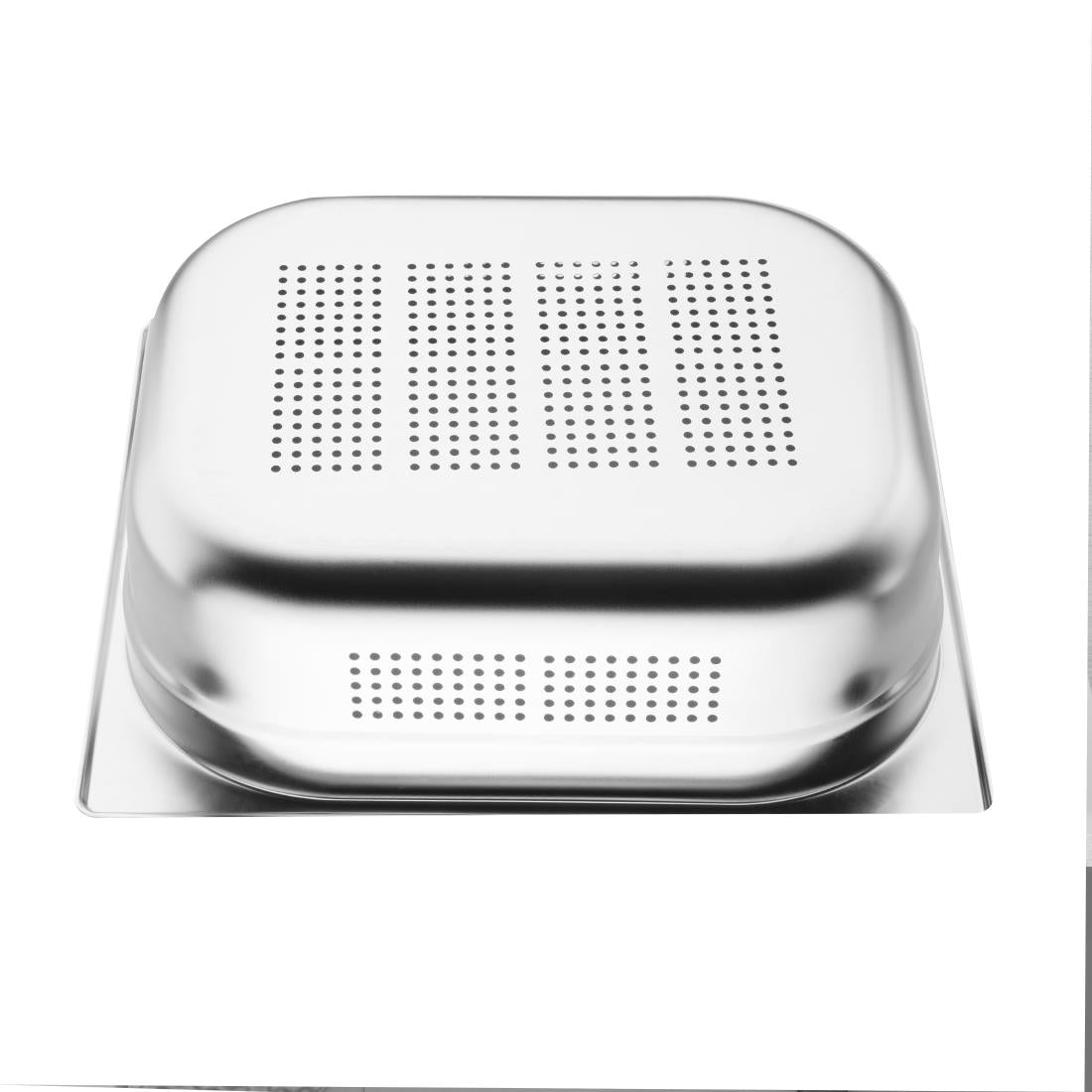 Vogue Stainless Steel Perforated 1/2 Gastronorm Pan 100mm