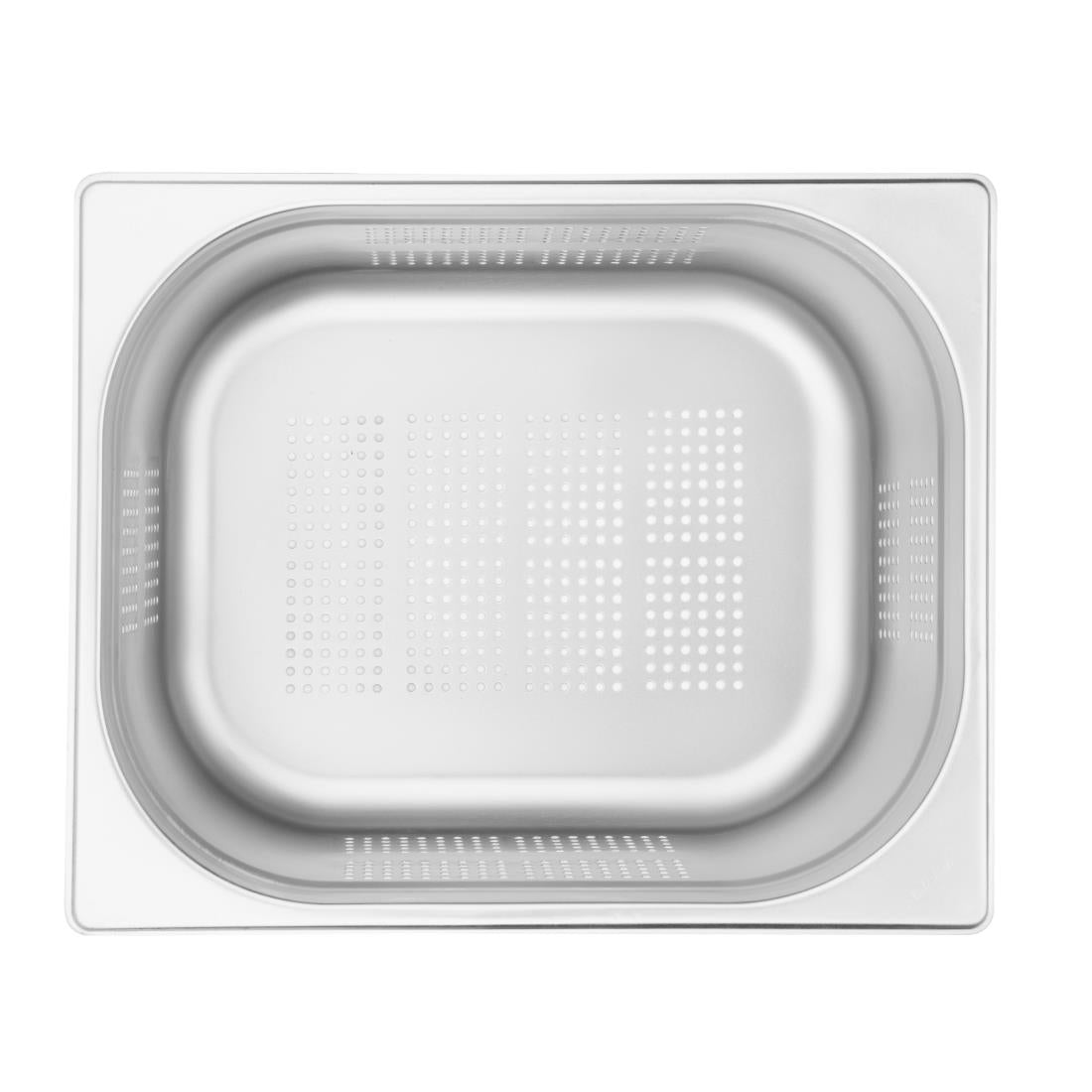 K846 Vogue Stainless Steel Perforated 1/2 Gastronorm Pan 150mm