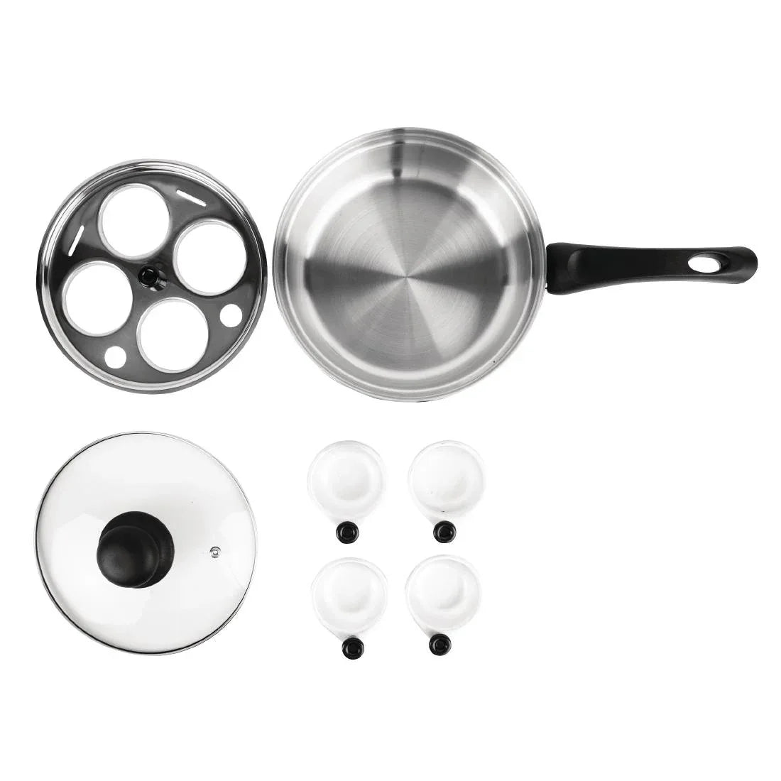 K891 Vogue Stainless Steel Egg Poacher 200mm - JD Catering Equipment Solutions Ltd