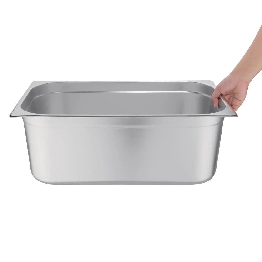 K918 Vogue Stainless Steel 1/1 Gastronorm Pan 200mm - JD Catering Equipment Solutions Ltd