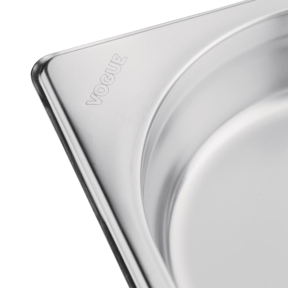 Vogue Stainless Steel 1/2 Gastronorm Pan 65mm