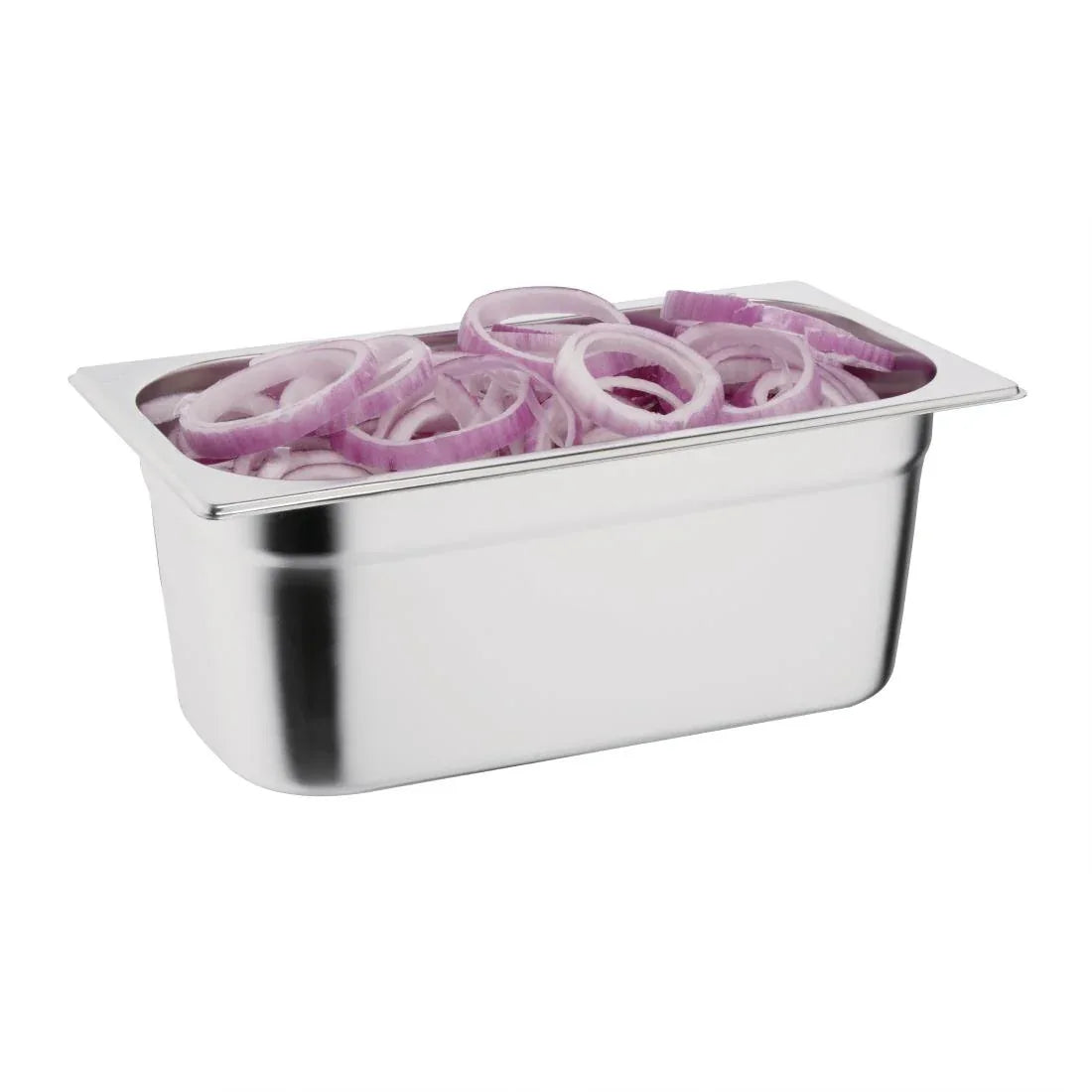 K933 Vogue Stainless Steel 1/3 Gastronorm Pan 100mm - JD Catering Equipment Solutions Ltd