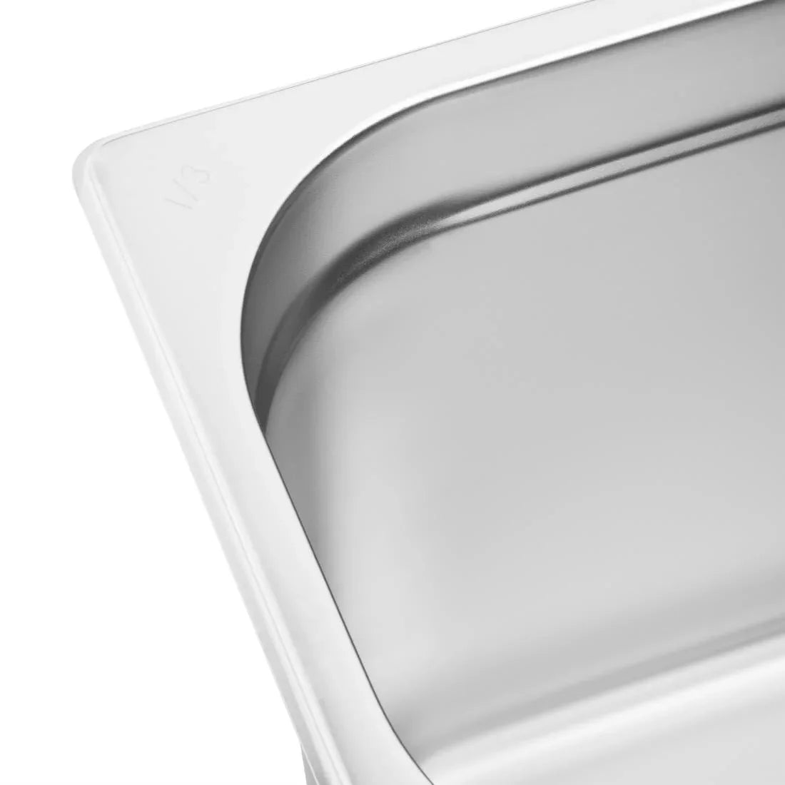 K936 Vogue Stainless Steel 1/3 Gastronorm Pan 200mm - JD Catering Equipment Solutions Ltd