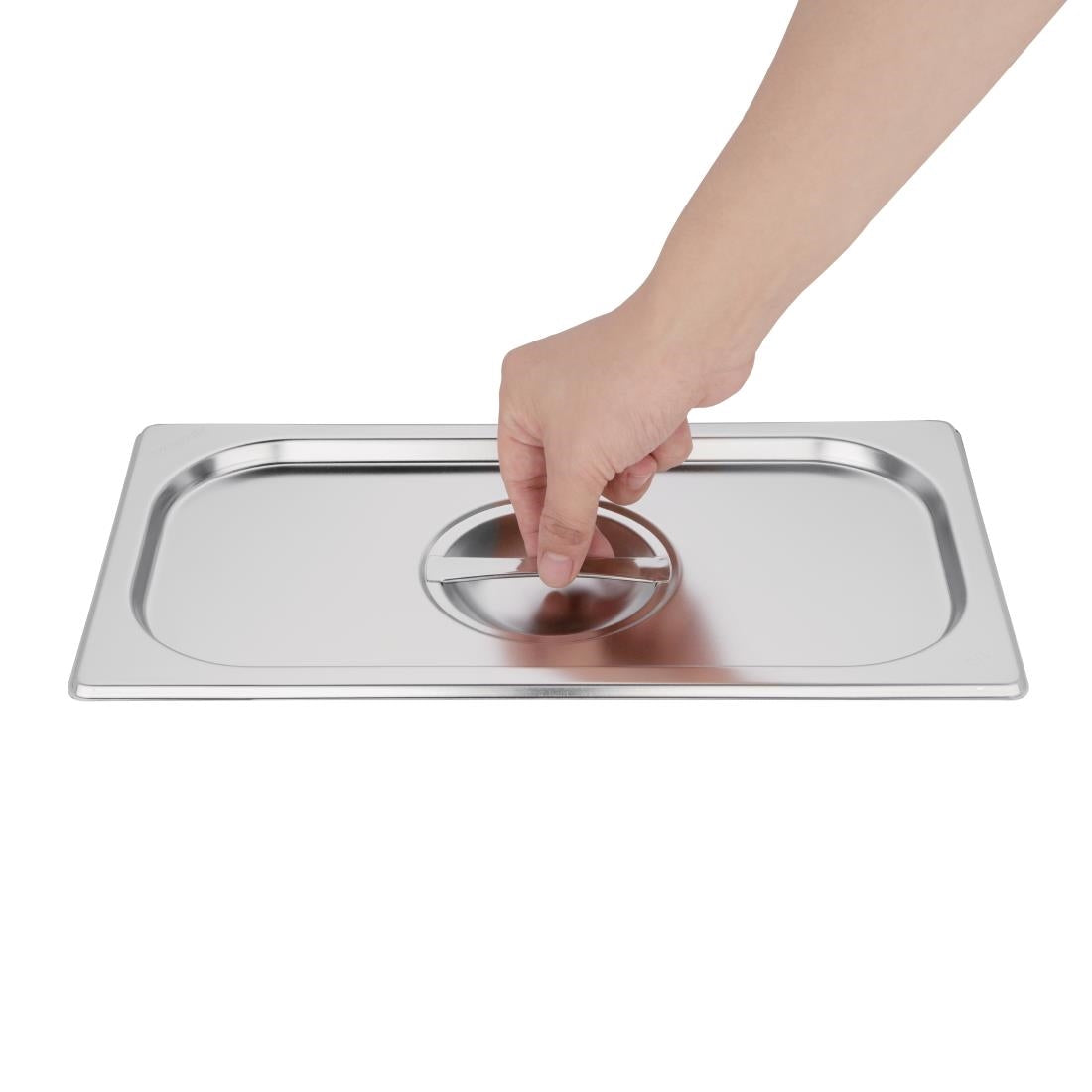 K969 Vogue Stainless Steel 1/3 Gastronorm Lid