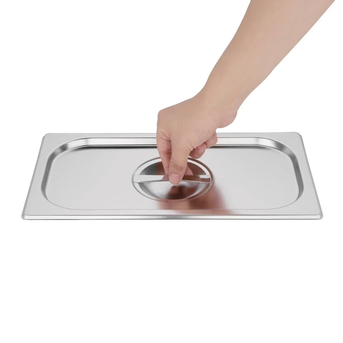 K969 Vogue Stainless Steel 1/3 Gastronorm Lid - JD Catering Equipment Solutions Ltd
