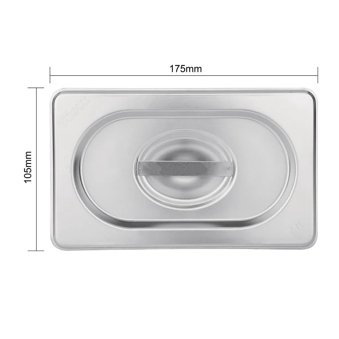 K972 Vogue Stainless Steel 1/4 Gastronorm Lid - JD Catering Equipment Solutions Ltd
