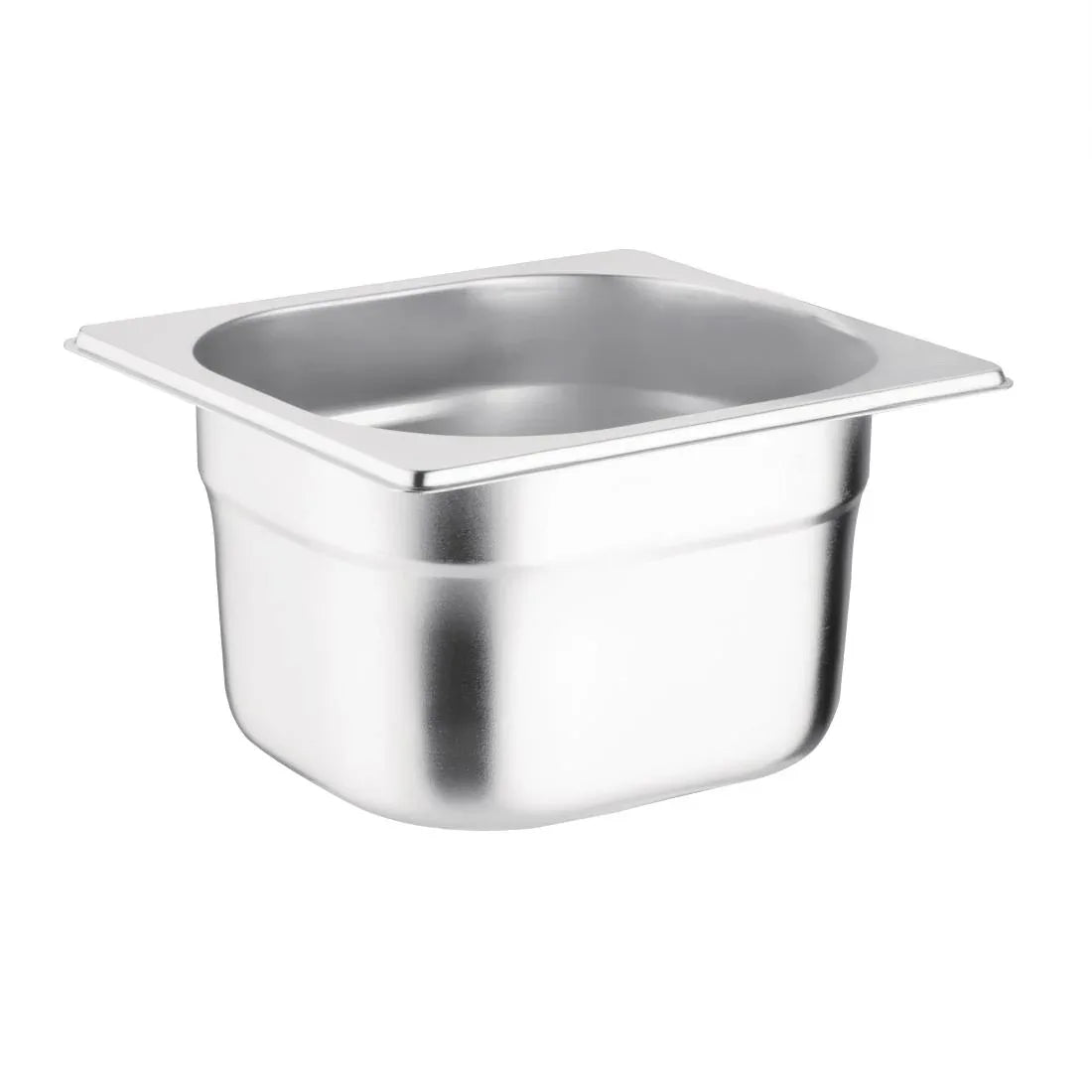 K991 Vogue Stainless Steel 1/6 Gastronorm Pan 100mm - JD Catering Equipment Solutions Ltd