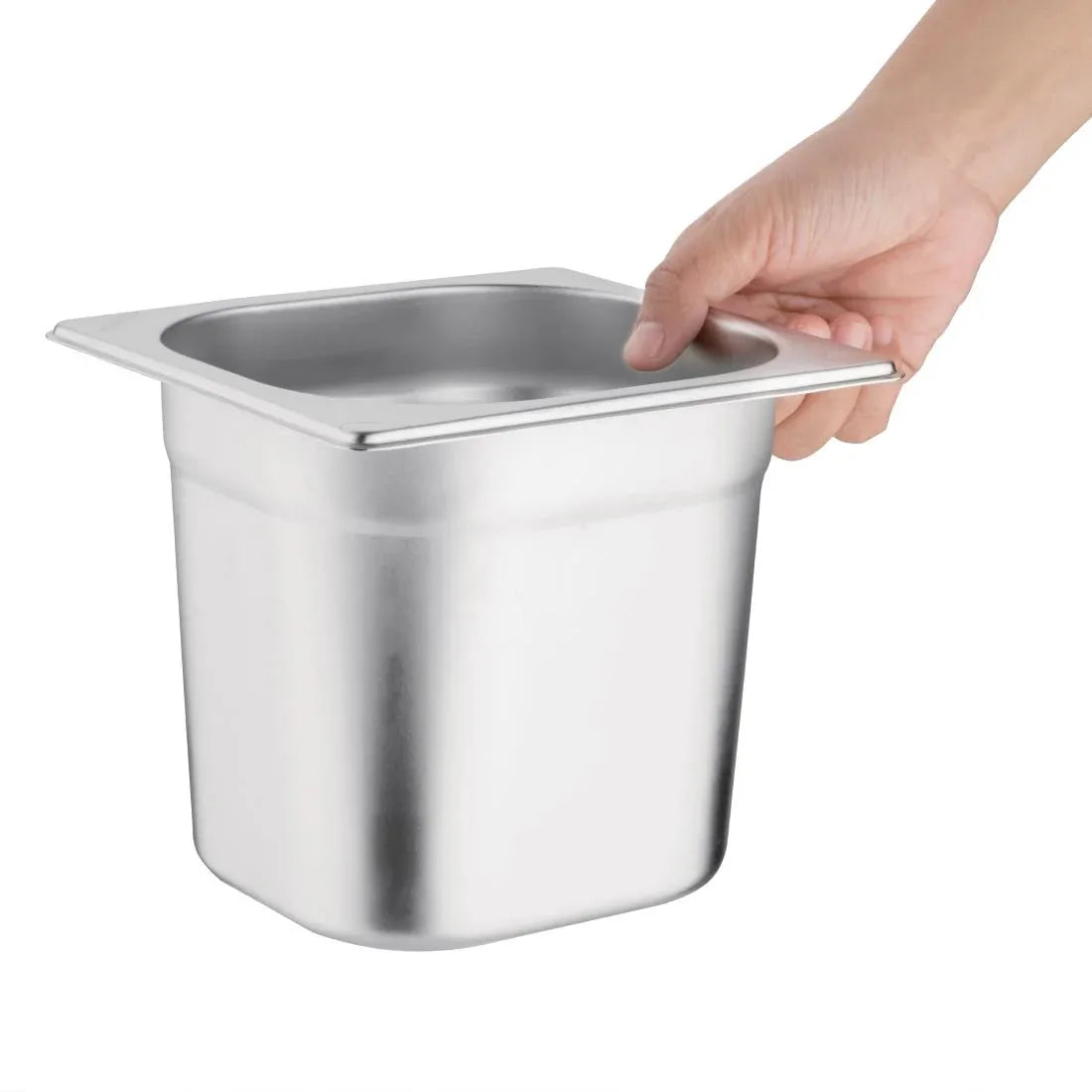 K992 Vogue Stainless Steel 1/6 Gastronorm Pan 150mm - JD Catering Equipment Solutions Ltd