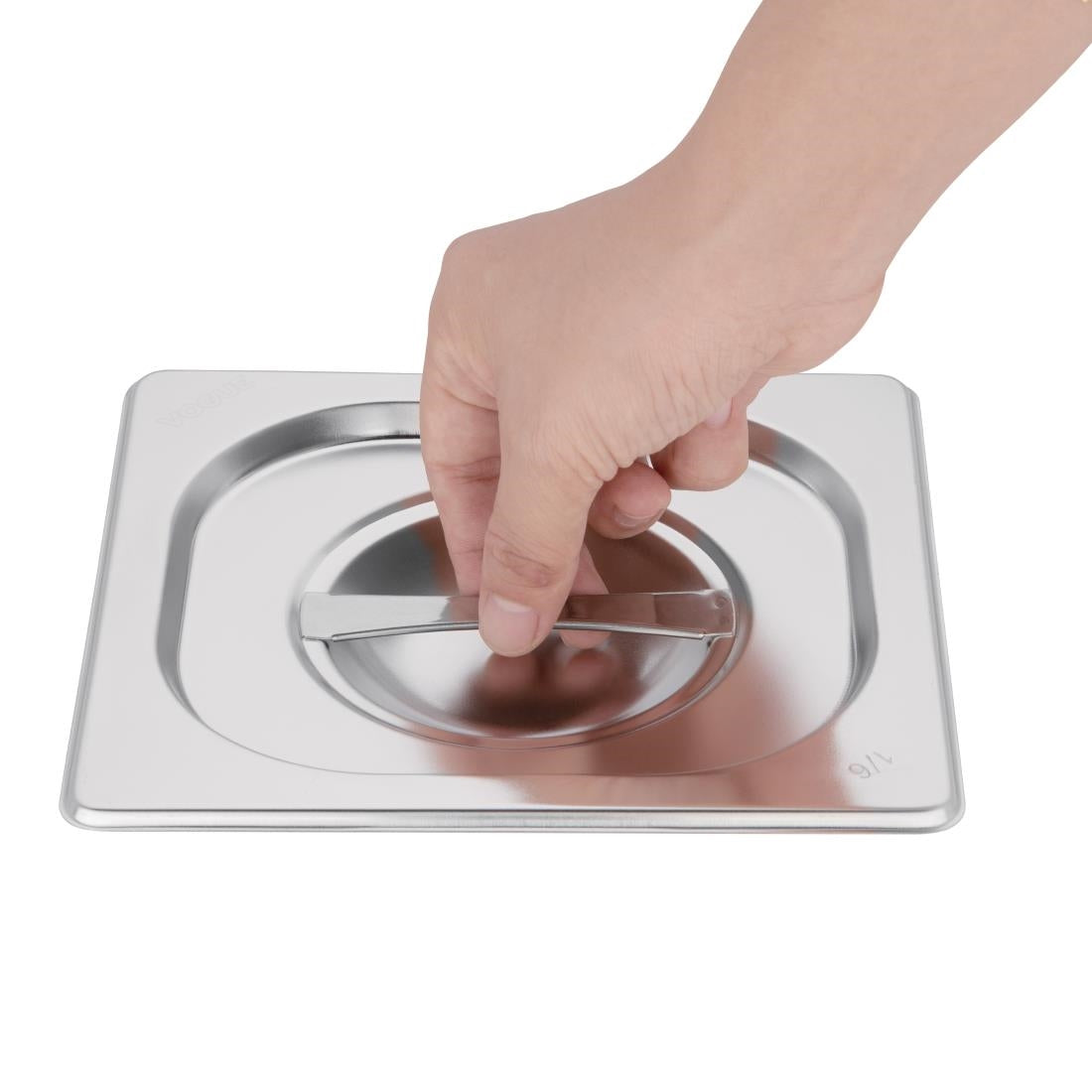 K993 Vogue Stainless Steel 1/6 Gastronorm Lid