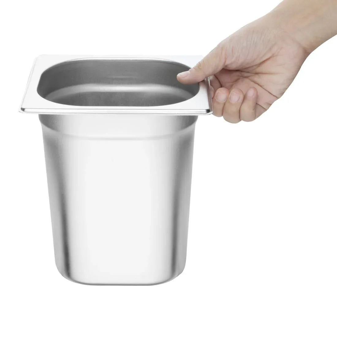 K995 Vogue Stainless Steel 1/6 Gastronorm Pan 200mm - JD Catering Equipment Solutions Ltd