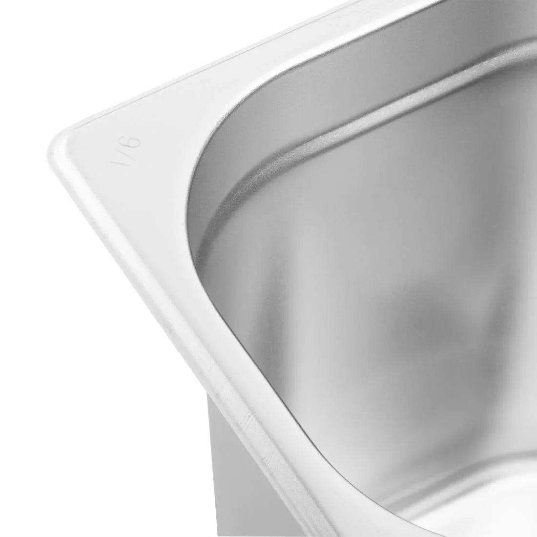 K995 Vogue Stainless Steel 1/6 Gastronorm Pan 200mm - JD Catering Equipment Solutions Ltd