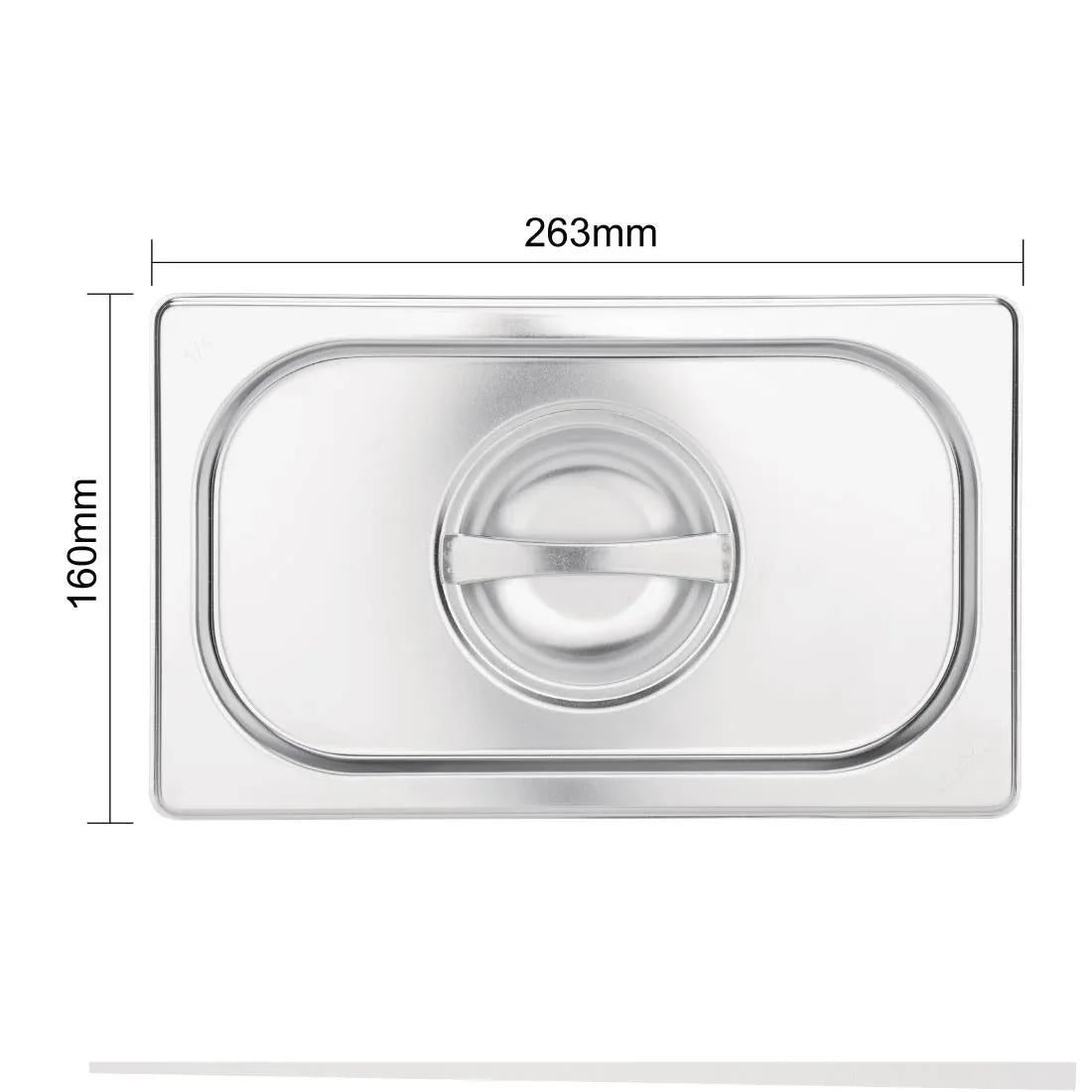 K997 Vogue Stainless Steel 1/9 Gastronorm Lid - JD Catering Equipment Solutions Ltd