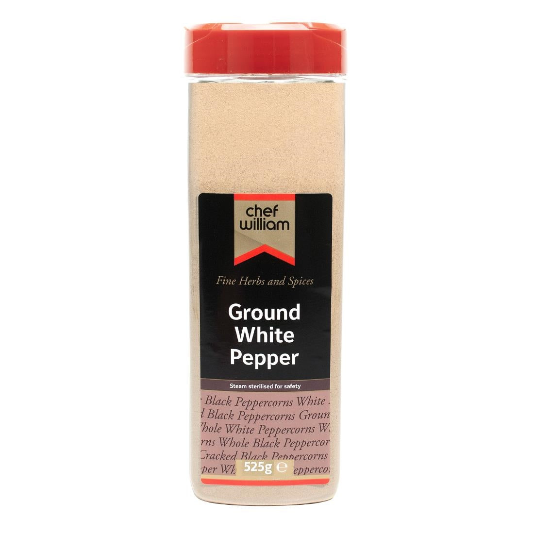 KA004 Chef William Ground White Pepper 525g