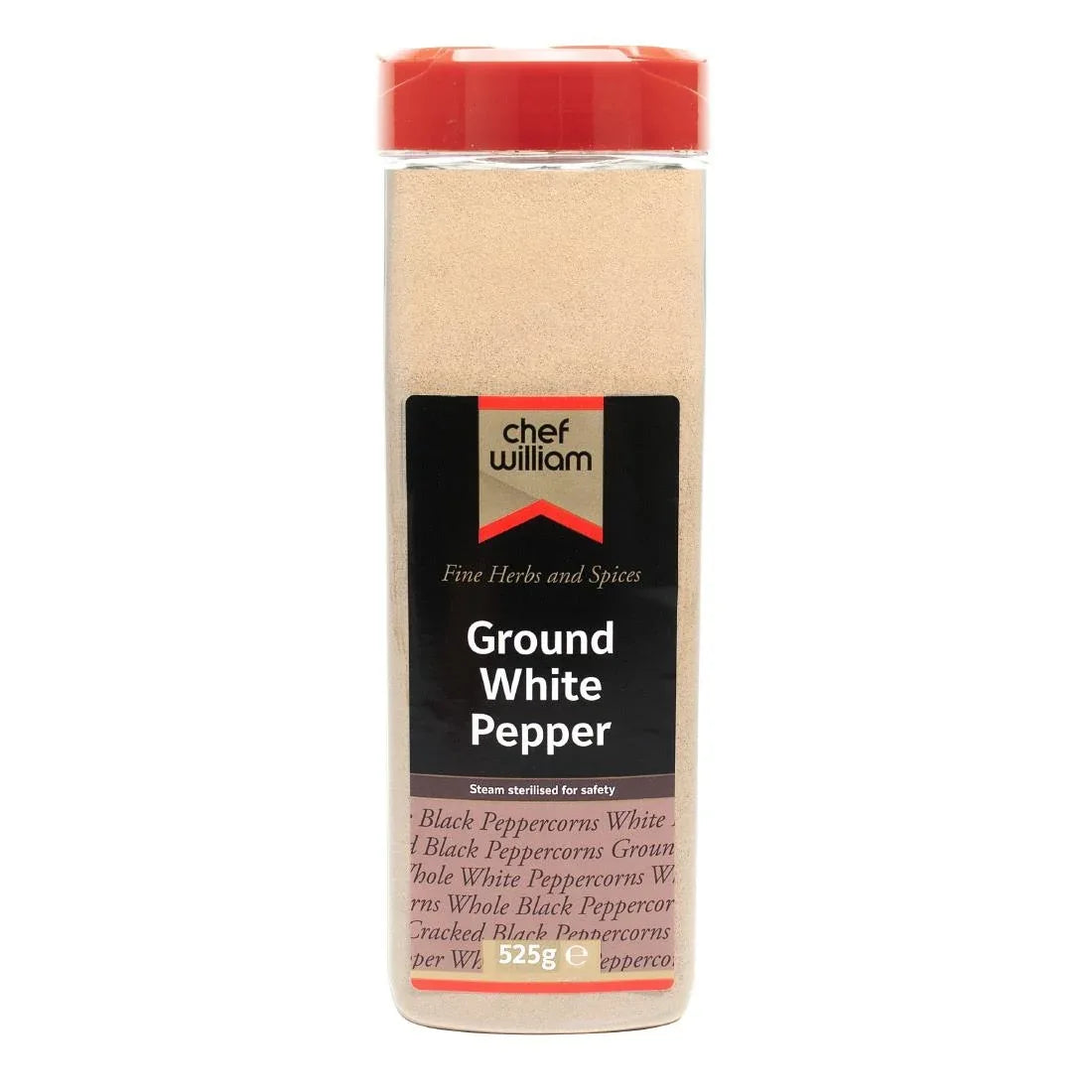 KA004 Chef William Ground White Pepper 525g