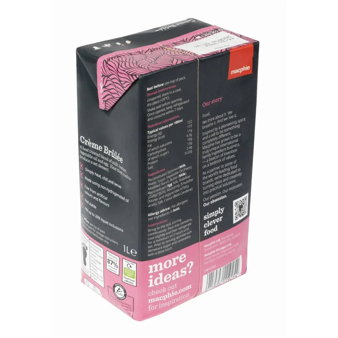 KA100 Macphie Crème Brûlée 1Ltr