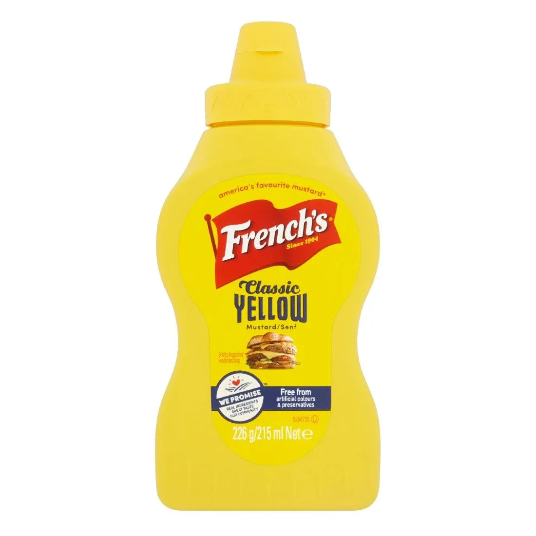KA089 French's Classic Yellow Mustard 226g (Pack of 8)