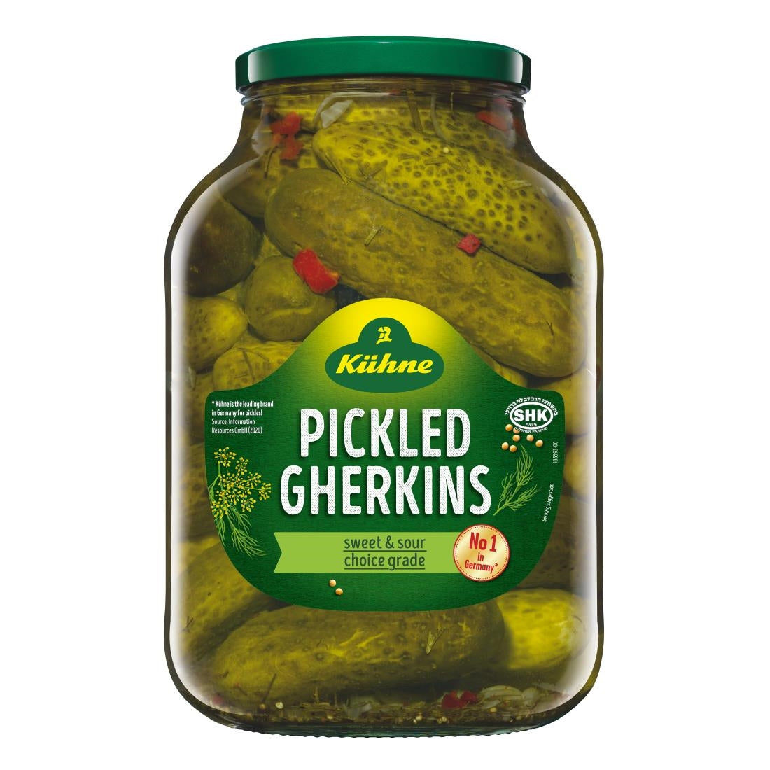 KA097 Kuhne Gherkins 2.45kg (NDW 1.38kg)