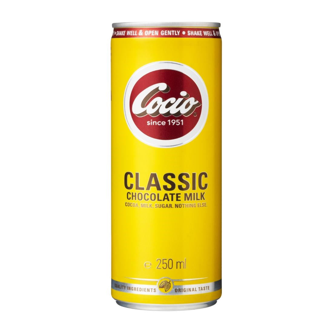 KA199 Cocio Classic Chocolate Milk Cans 250ml (Pack of 12)