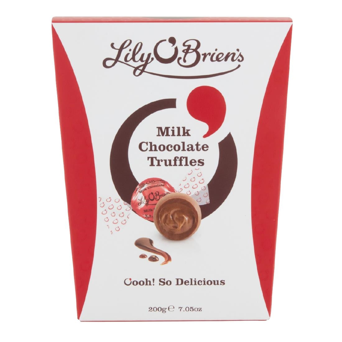 KA205 Lily O'Brien's Milk Chocolate Truffles - 200g (Pack 8)