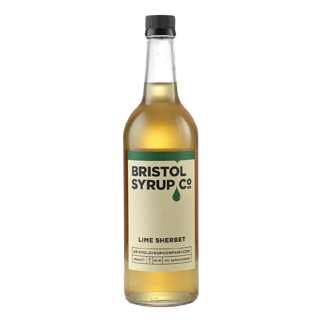 KA236 Bristol Syrup Co. No.18 Lime Sherbet Syrup 750ml