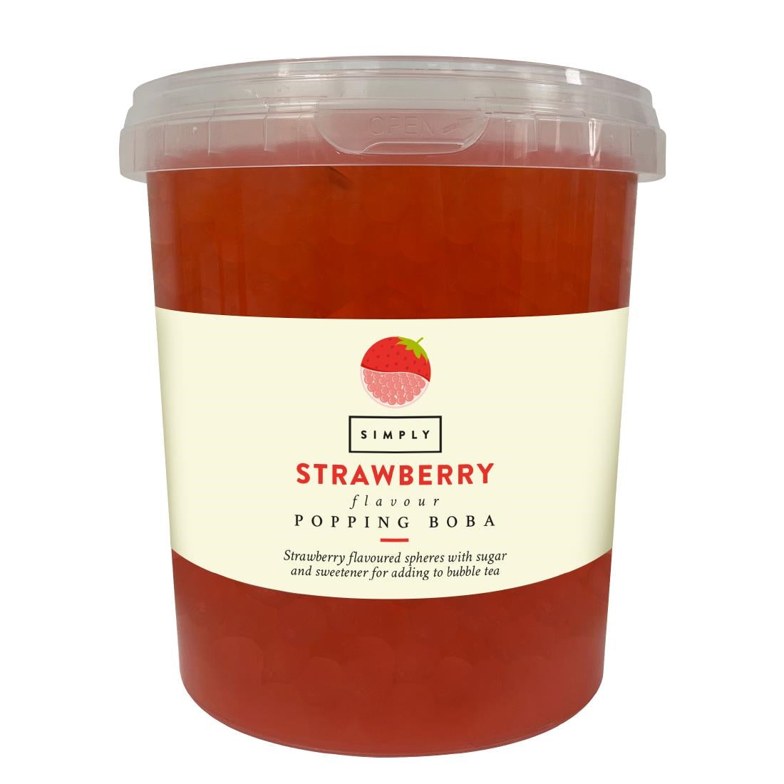 KA372 Simply Strawberry Popping Boba 870g