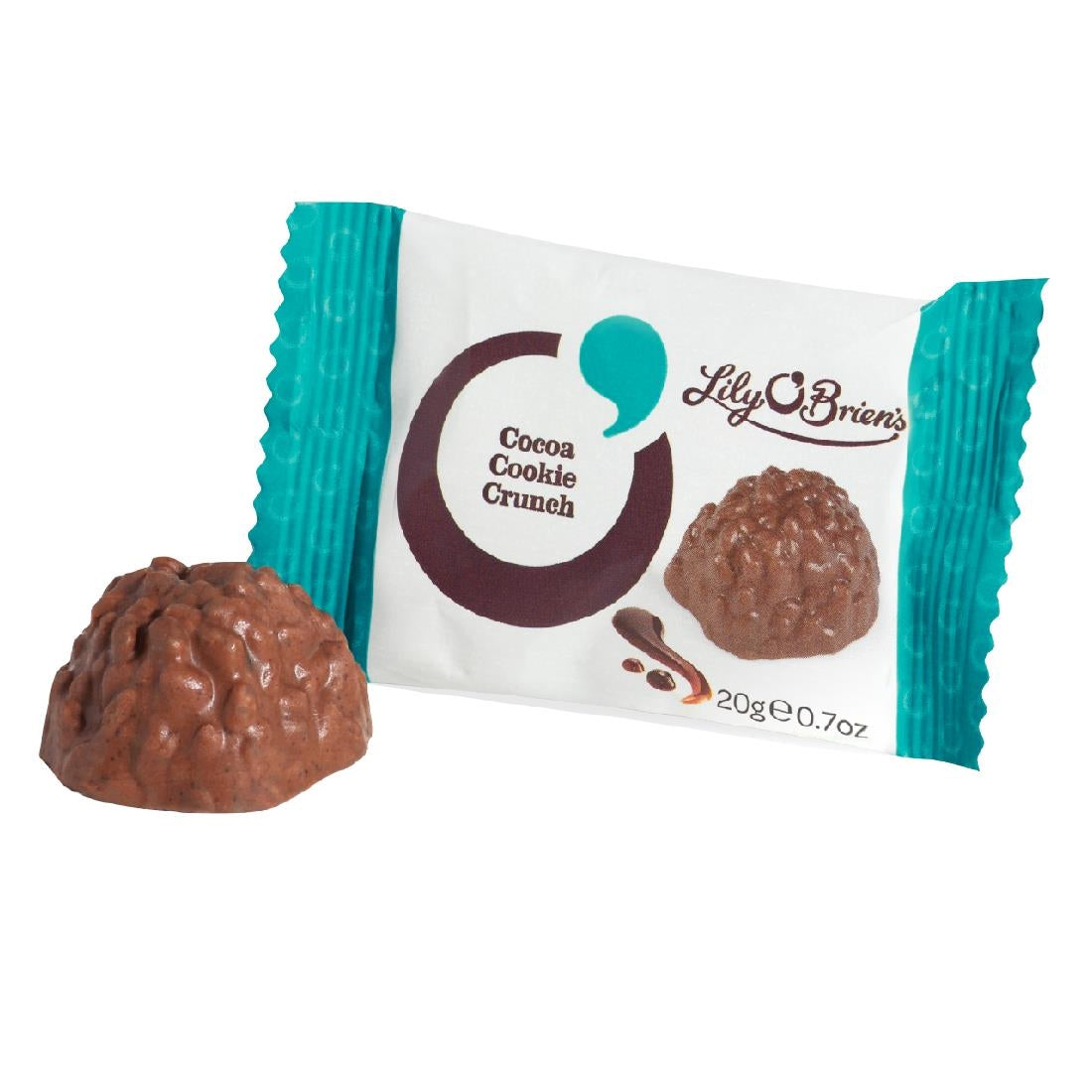 KA433 Lily O'Brien's Cocoa Cookie Crunch - 20g (Box 350)