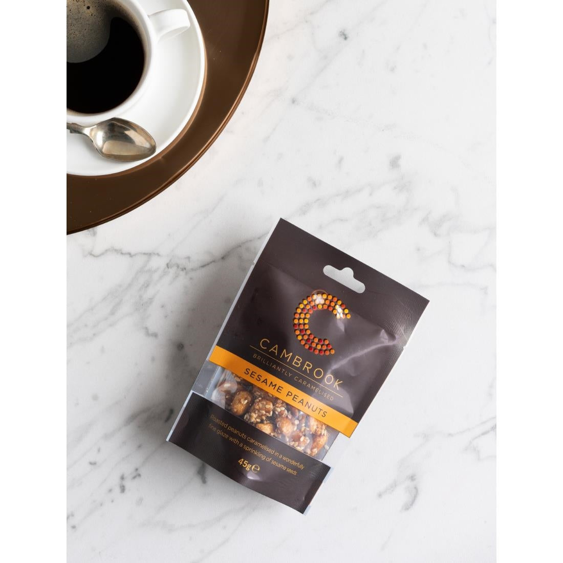 KA480 Cambrook Caramelised Sesame Peanuts Snack Pack 45g (Pack of 12)