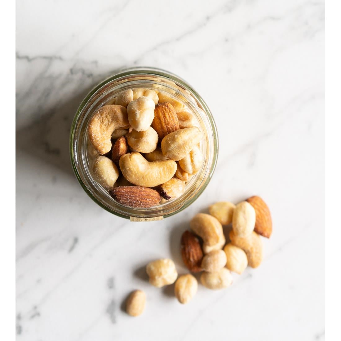 KA488 Cambrook Baked Salted Classic Mixed Nuts Glass Jar 95g (Pack of 15)