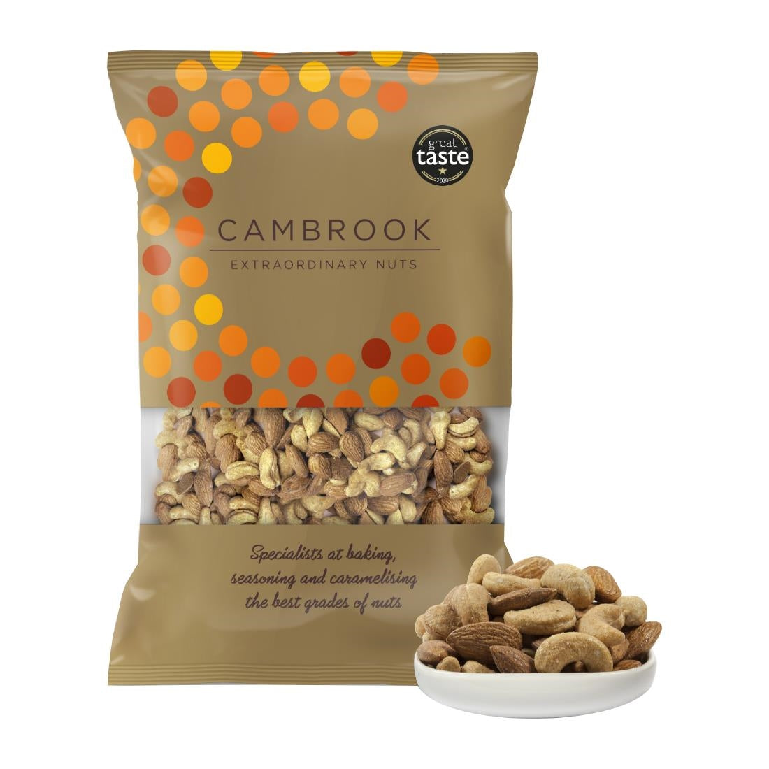 KA493 Cambrook Smoked Almond & Smoked Cashew Mix Bulk Pack 1kg