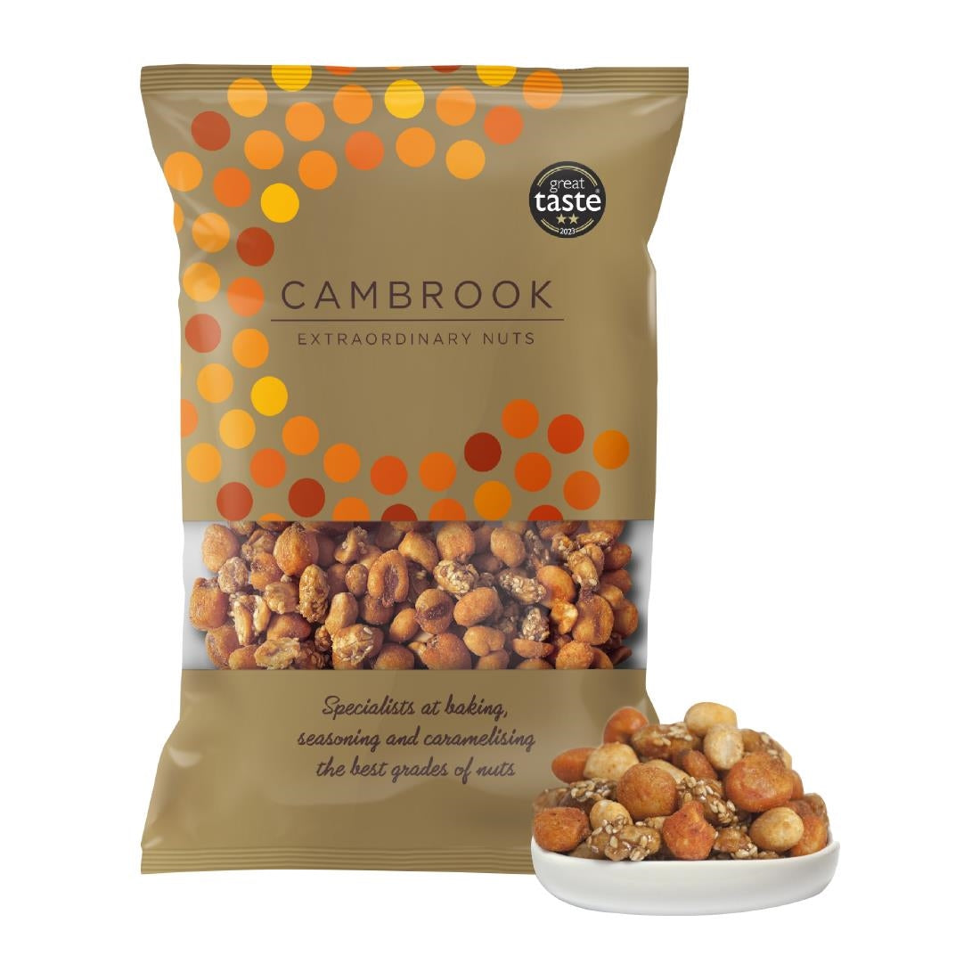 KA496 Cambrook Salted, Smoked, Caramelised & Spiced Mixed Nuts Bulk Pack 1kg