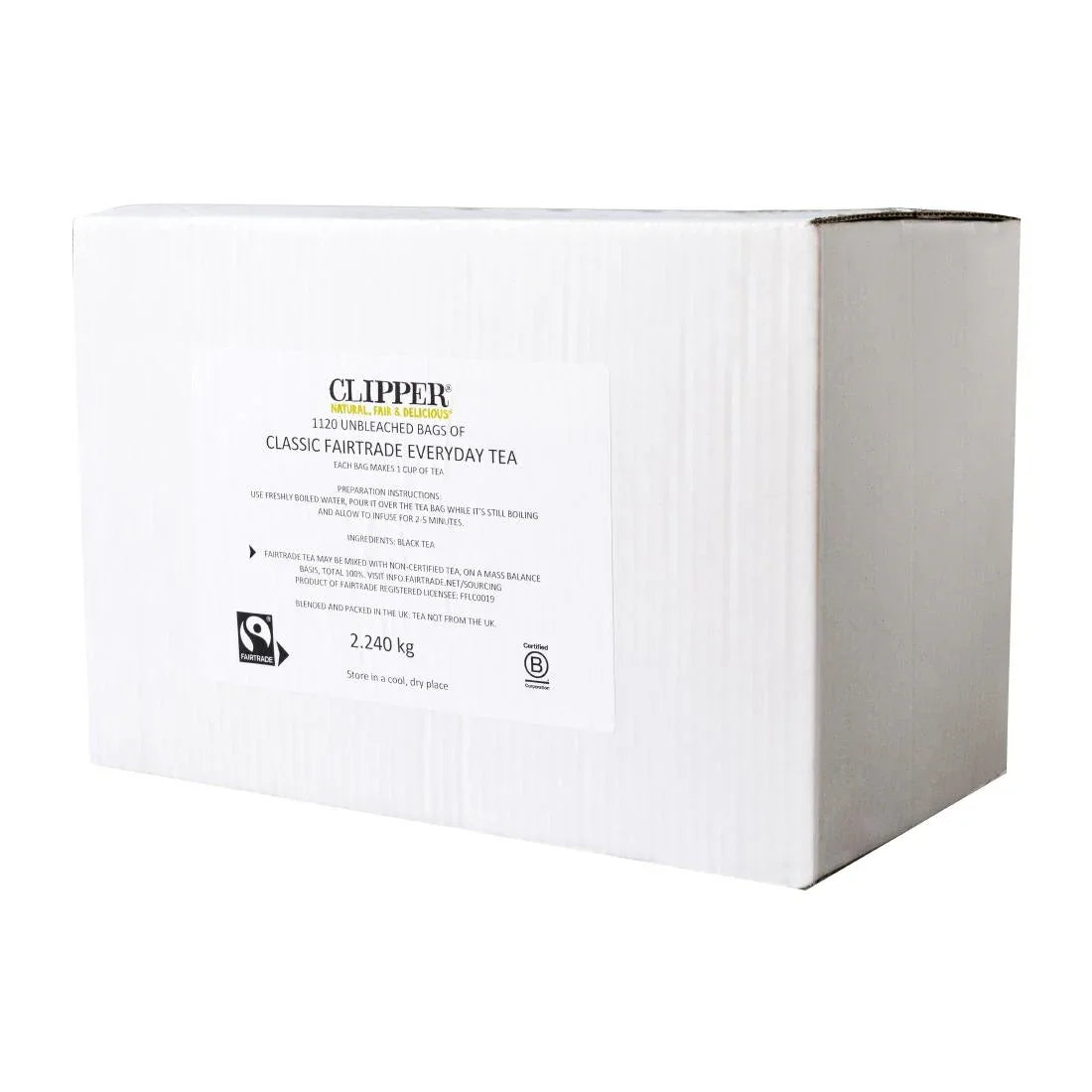 KA501 Clipper Fairtrade Classic Everyday Black Teabags (Pack of 1120)