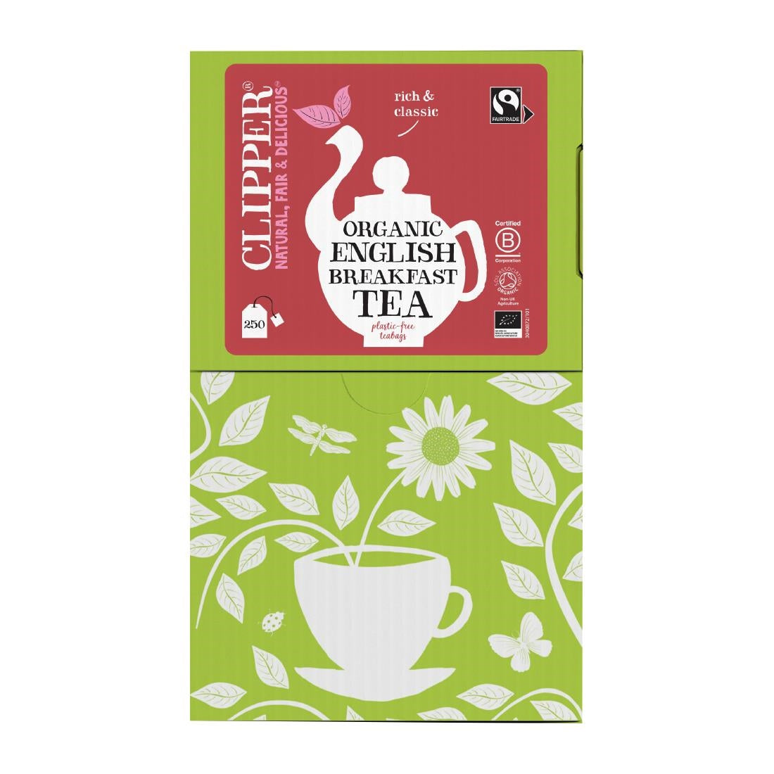 KA503 Clipper Fairtrade Organic English Breakfast - Envelope, String & Tag (Pack of 250)