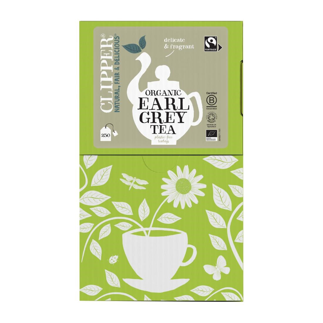 KA505 Clipper Fairtrade Organic Earl Grey Tea - Envelope, String & Tag (Pack of 250)